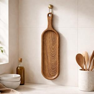 Bamboo Irregular Serving Tray & Snack Plate Eco-Friendly Decorative Platter with Fruit Theme for Party Wedding 2pcs - Product Image 2