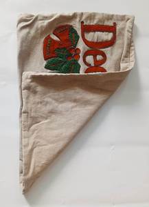 Deck the Halls Embroidered Cotton Linen <b>Pillow</b> Cover Rectangle Christmas Decor Home Cushion <b>Case</b> Classic Style - Product Image 3