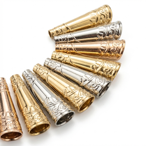 Conos de Campanilla de Hierro a Granel Regalia Tinkler para Suministros de Vestuario, con Sonido Fuerte y Resonante, Resistentes al Agua, Cuentas Artesanales Negras, 100 Unidades - Product Image 1