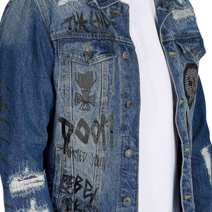 Veste sans manches en toile délavée pour homme, vêtements d'extérieur d'automne, lavage à l'abrasion, style urbain décontracté, couture rigide, service OEM, vente en gros - Product Image 4