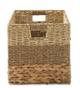 Cesta de Almacenamiento Cuadrada de Mimbre con Asas para Sala de Estar, Organizador Hecho a Mano de Estilo Bohemio - Product Image 3