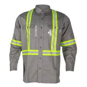 Chemise de travail à manches longues pour soudeur, coupe décontractée, ignifuge, style Western, boutons pression nacrés, CAT 2, en promotion - Product Image 6