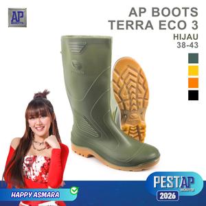 Safety Shoes AP <b>Boots</b> TERRA ECO 3 Hijau-Heavy Duty <b>Waterproof</b> PVC <b>Work</b> Rain <b>Boots</b> - Product Image 1