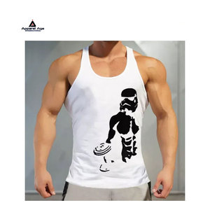 <b>Men</b> <b>Singlets</b> Plus Size Hip Hop Y-Back Sleeveless Muscle Vest Knitted Print 2024 High Quality Body Building - Product Image 4