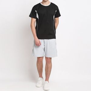 Conjunto de Verano OEM para Hombre, Informal, 100% Algodón, 2 Piezas, Manga Corta, Traje Deportivo para Playa, Conjunto de Camiseta y Pantalones Cortos - Product Image 6