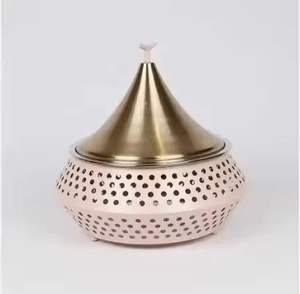 Recipiente de Acero Inoxidable Dorado de Lujo con Tapa, Calentador de Comida Decorativo para Buffet, Vajilla para Servir - Product Image 6