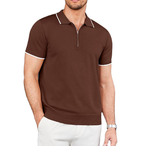 Polo en coton personnalisé en gros avec impression et broderie, polo à manches courtes pour hommes, fournisseur OEM - Product Image 1