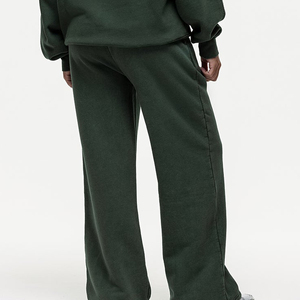 Pantalones Deportivos de Invierno para Mujer, Color Sólido, Estilo Jogger, 100% Algodón, con Bolsillos - Product Image 2
