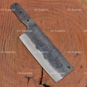 Cuchillo de Chef Profesional UA Supplies de Acero al Carbono Forjado a Mano con Hoja de Cuchilla de Hacha de Punta Caída de Espiga Completa, Fabricante OEM/ODM - Product Image 3