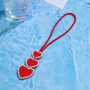 Porte-clés Écologique, Durable et Étanche avec Breloques en Perles de Rocaille, Motifs Chaise à Vœux, Personnages Personnalisés Mignons, Thème Fille Étoile, Idéal pour un Cadeau Quotidien - Product Image 4