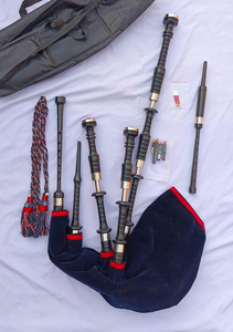 Expertly Crafted Royal Stewart Tartan Full Set Bagpipes Premium Rosewood Scottish <b>Musical</b> Traditions for Apparel Classic Royal - Product Image 6