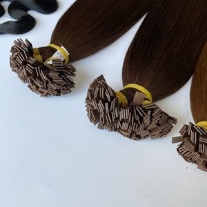 Pré-collé Double dessiné Remy plat K pointe Extension de cheveux vierge russe kératine pointe plate Extension de cheveux pour Salon - Product Image 5