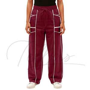 Pantalon de jogging ample pour femme, coupe large, avec cordon de serrage et poches, confortable et oversize - Product Image 3