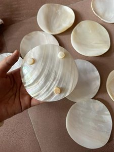 Handmade Mother Pearl Plate Natural Shell Silver Plated Mirror Serving Dish for Luxury Home Decor Restaurant Hotel Event - Product Image 2