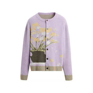 Custom Knitwear <b>Cardigan</b> <b>Sweater</b> Jacquard Men Varsity Chenille Embroidered Letter Button Pocket Custom Knitted <b>Cardigan</b> <b>Sweater</b> - Product Image 2