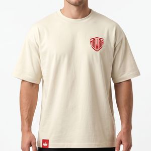 T-shirt en coton surdimensionné personnalisé OEM, impression numérique, motif d'horreur au dos, streetwear unisexe, t-shirt tendance pour homme et femme - Product Image 3