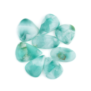 หินเฮมมิมอร์ไฟต์อาเกตสีน้ำเงินธรรมชาติ ขายส่งแบบคาโบชอง สำหรับทำเครื่องประดับ สั่งทำได้ คุณภาพสูง แนะนำเป็นอย่างยิ่ง ขนาด 10-30 มม. - Product Image 4