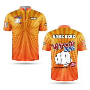 Maillot de sport personnalisé à col zippé, imprimé trèfle vert 3D par sublimation, pour événements de la Saint-Patrick - Product Image 4