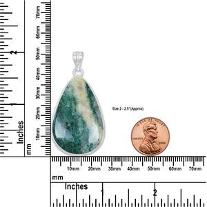 จี้ห้อยคอเงินชุบทองเหลืองรูปทรงมินิมอลทำมือสไตล์วินเทจประดับด้วยกรีนอาเวนเจอรีน  หลากหลายรูปทรง  ขายส่งเครื่องประดับแฟชั่น - Product Image 3