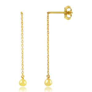 Boucles d'oreilles pendantes en argent sterling 925 plaqué or, serties de pierres précieuses de haute qualité et de perles, pour mariage et occasions spéciales. - Product Image 6