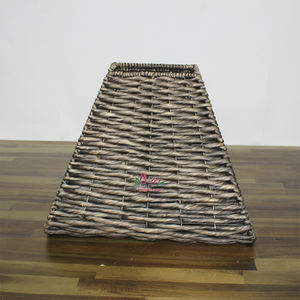 Cesta de ratán tejida a mano ecológica, organizador rústico en forma de triángulo para almacenamiento y exhibición en el hogar - Product Image 3