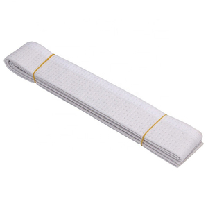 Ceinture d'entraînement d'arts martiaux personnalisée, ceinture professionnelle de karaté, de judo et de taekwondo, tissée épaisse en polyester 160g, unisexe, avec étiquette privée - Product Image 4