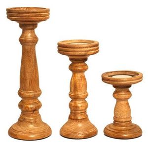 Porte-bougie en bois sur mesure, artisanat haut de gamme fait main pour les espaces de vie contemporains et les arrangements décoratifs - Product Image 1