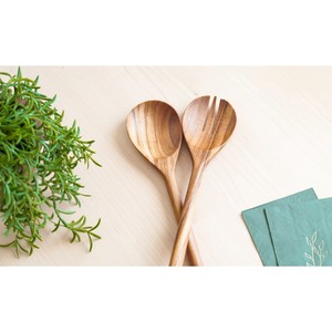 Wood Salad Servers Set Eco-Friendly Dishwasher <b>Safe</b> Wooden Salad <b>Tools</b> - Product Image 2