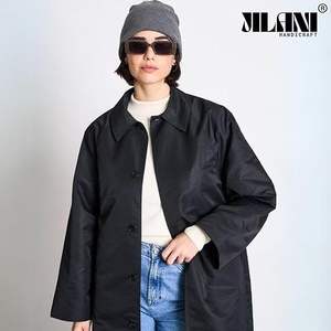 Chapeau beanie ample gris pour femme Jilani Handicraft pour l'hiver, fabriqué avec un matériau de rembourrage en laine chaude - Product Image 2