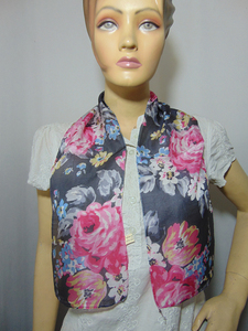 Elegante Colección de Pañuelos de Seda 100% con Estampado Floral, Diseños Personalizados para Mujer, Pañuelo Corto de Moda para Mujer - Product Image 2