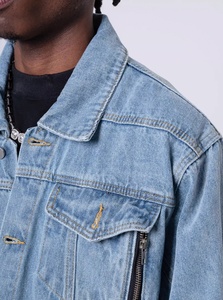Veste d'hiver personnalisée pour homme en toile de coton 100% premium avec logo sur le devant, antibactérienne et respirante - Product Image 6