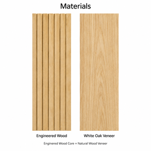 Panel de Pared Flexible de Madera de Roble Blanco, Revestimiento Decorativo para Paredes Interiores - Product Image 3