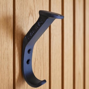 Mate <b>Black</b> Wall Mounted Multifunctional Heavy Duty Metal Modern Style Single <b>Hook</b> for Clothing Storage - Product Image 1