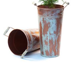 Vase à seau à fleurs de style européen antique, jardinière de sol personnalisable faite à la main pour la maison et le jardin, entièrement polyvalent - Product Image 6