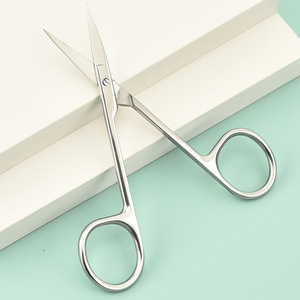 Ciseaux de manucure droits et sûrs en acier inoxydable pour la vente en gros, coupe-cuticules, ciseaux à sourcils ANAAIF - Product Image 5