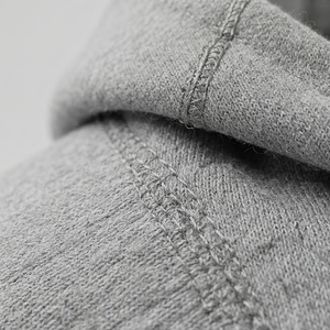 Sudadera con Capucha Gris para Hombre, Corte Regular, Felpa de Algodón, Informal, con Bolsillo Delantero, para Otoño - Product Image 5