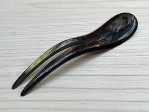 Pinza para el Cabello Hecha a Mano con Cuerno de Búfalo, Ecológica, Material Natural, Tema de Ángel, Accesorio Rústico para el Cabello para Mujeres y Niñas, Tradicional - Product Image 2