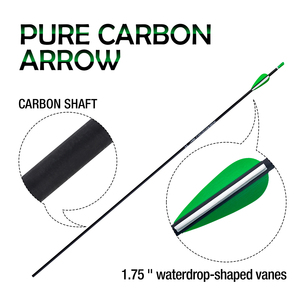 Nhà Máy Bán buôn Carbon bắn cung mũi tên quan trọng người tìm kiếm 100 hạt lĩnh vực điểm cho săn bắn thực hành mục tiêu hợp chất tương thích cung - Product Image 5