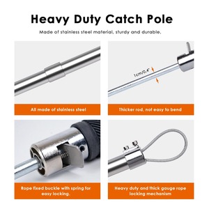 Nuevo Dispositivo de Captura de Cerdos de Acero Inoxidable con Cable de Alambre de Gran Grosor, Dispositivo de Tracción de Larga Distancia para Cerdos, Fijación Baording, 33 Pulgadas - Product Image 2