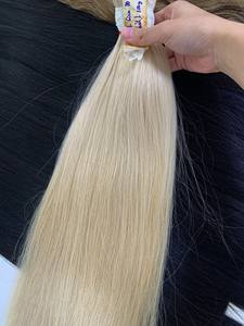 Extensiones de cabello a granel de doble dibujado Color Rubio 100% Cabello vietnamita crudo de alta calidad - Product Image 5
