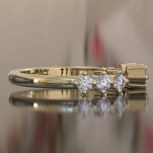 Matching/Wedding Band For Women, <b>Stacking</b> Band For <b>Ring</b>, Diamond Wedding <b>Ring</b>, Women Band, <b>Ring</b> Enhancer - Product Image 2