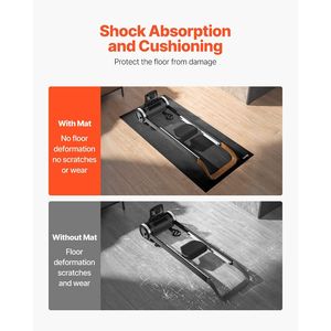 แผ่นรองอุปกรณ์ออกกำลังกายหนา 1/4 นิ้ว ขนาด 36 x 72 นิ้ว สำหรับลู่วิ่ง เครื่องกรรเชียงบก พรมปูพื้นแบบหนาพิเศษสำหรับอุปกรณ์ออกกำลังกาย - Product Image 5