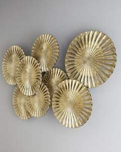 Sculpture murale décorative de luxe en métal, artisanale, pour chambre et salon, panneau en fer fait main pour un style intérieur élégant - Product Image 6