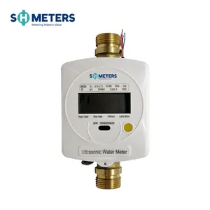 Meteran Aliran Air Ultrasonik Perumahan Modbus Digital RS232