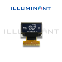 SAMPLE GRATIS PMOLED 0.83 Inch COG FPC Welding SSD1306 96x39 23.8x16.2x1.2 8-bit 68XX/80XX Paralel 4-kawat SPI I2C Illuminant