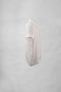 Chemise décontractée élégante pour homme The31, blanche, à manches courtes, col rabattu, boutonnage simple, modèle 11SHSM003 - Product Image 3