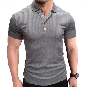Vêtements de sport pour hommes, polos personnalisés unis, uniformes pour hommes, 100% polyester, grandes tailles, t-shirts de golf, t-shirts de sport avec poche - Product Image 6