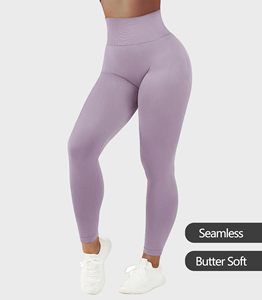 Women Butt Lifting Scrunch Butt Leggings <b>Tummy</b> <b>Control</b> High Waisted Solid Sports Workout Gym Running Compression Tight Yoga Pant - Product Image 2