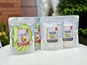 มะพร้าวอบแห้งแบบนุ่มหั่นเป็นชิ้น 0.5 กก. บรรจุภัณฑ์สุญญากาศ ขนมผลไม้หวาน เวียดนาม - Product Image 2