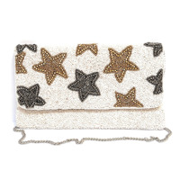 Pochette pour femme durable, porte-monnaie de soirée, pour fêtes et mariages, indienne, faite à la main, perlée et brodée, à usage décontracté, magnétique et portable